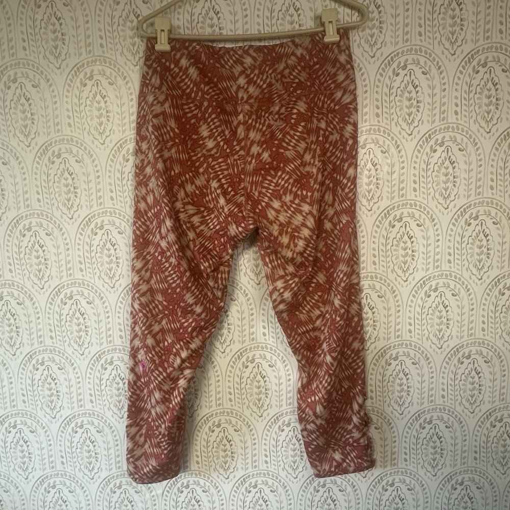 MAURICES Leggings Womens Size Large Orange Brick Super High Rise Stretch Pull On - Picture 2 of 9